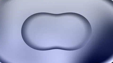 Abstract blue liquid bubble background, 3D morphing organic motion loop Stock Footage 341975418