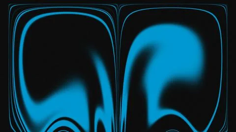 Abstract Blue Liquid Fluid Wave Background with Grainy Black Texture Stock Illustration