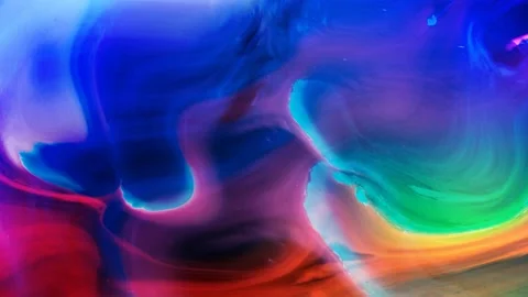 Abstract blue liquid paint animation.blue, texture, paint, liquid, background. Stock Footage