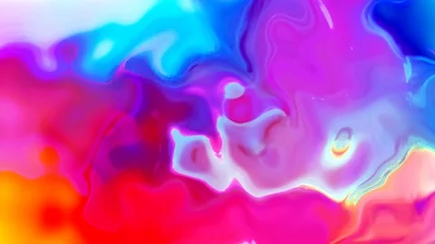 Abstract blue liquid paint animation.blue, texture,background. Stock Footage 134358212