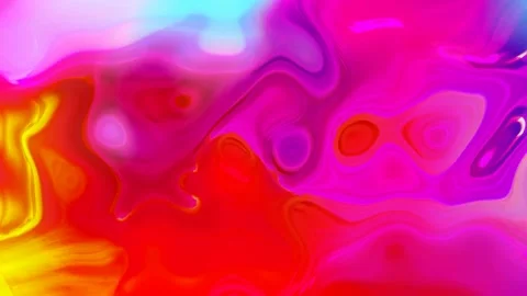 Abstract blue liquid paint animation.texture, liquid, wave, background. Vídeo Stock 138974508