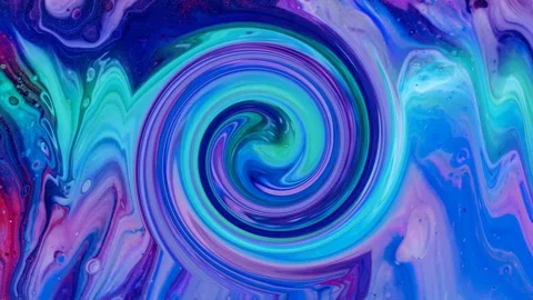 Abstract blue liquid paint animation.texture, liquid, wave, background. Video stock 138974741