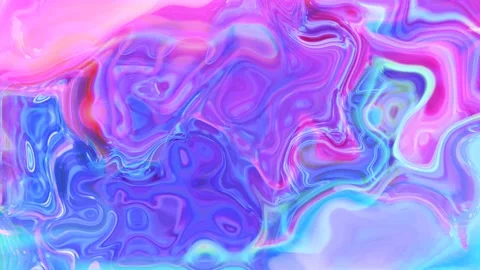 Abstract blue liquid paint animation.texture, liquid, wave, background. Vídeo Stock 138980644
