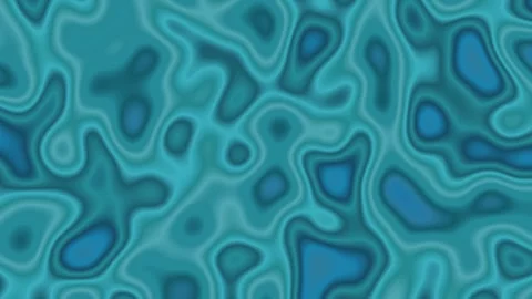 Abstract blue liquid pattern with soft flowing shapes and smooth waves. Mod.. Stock Footage 337371165