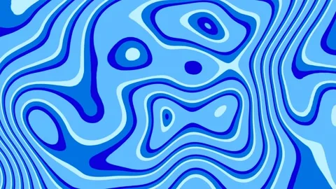 Abstract blue liquid shape wave, Acrylic texture with marbling background. Stock Footage 153040689