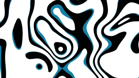 Abstract blue liquid shape wave, Acrylic texture with marbling background. Stock Footage 153102452