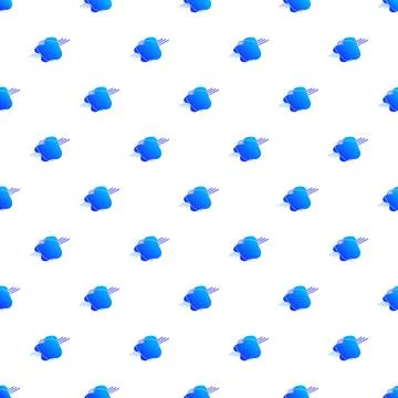Abstract blue liquid shapes seamless pattern background Illustrazione stock