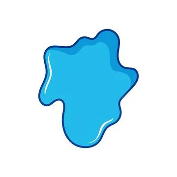 Abstract blue liquid splash flowing shape design Stockillustratie
