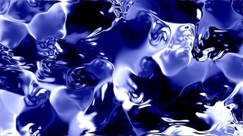 Abstract Blue Liquid Surface with Reflection and Wave Patterns for Artistic Use Иллюстрация