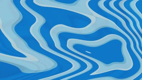 Abstract blue liquid wave, Acrylic texture with marbling background. Video stock 153417835