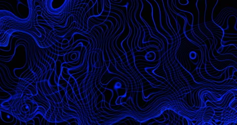 Abstract blue liquid wave background.Trendy vibrant texture, fashion textile Stock Footage 124736652