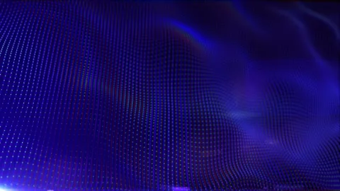 Abstract blue liquid waves display. News splash screen. Pixel display ice. .. 스톡 동영상 317438472