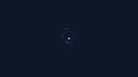 Abstract blue loading circle animation motion graphic Stock Footage 344740334