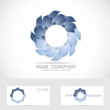 Abstract blue logo Stock Illustration