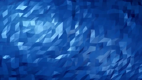 Abstract blue looped seamless low poly triangular mesh background, 4k video.. Stock Footage 239388367