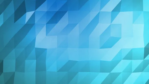 Abstract blue low poly background. Moving polygonal triangle shapes Stock-Footage 327407541