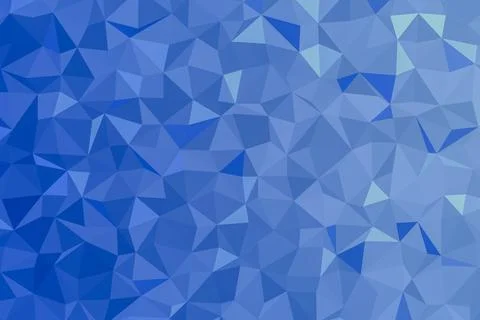 Abstract blue low poly geometric background texture Stock Illustration