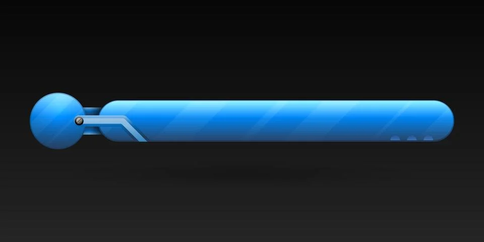 Abstract blue lower third screen gui banner for video broadcast title Stock Illustration