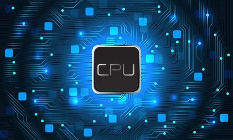 Abstract blue mainboard computer design modern futuristic technology backgrou Stock Illustration