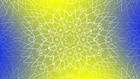 Abstract blue mandala background round ornament, simple elegant vintage design 库存影片 310047441