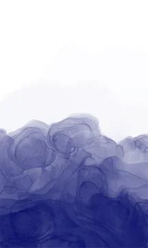 Abstract blue marble fluid painted background with space for text. Alcohol ink Stock Illustration