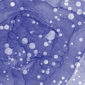 Abstract blue marble fluid painted background. Alcohol ink or watercolor art Stock Illustration