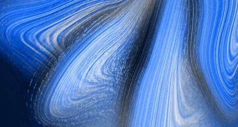 Abstract Blue Marble Texture With Fluid Waves and Flowing Paint Streaks for.. Stock Illustration