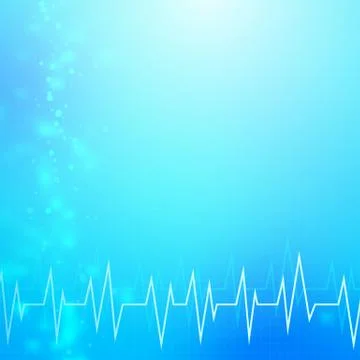 Abstract blue medical technology vector background. layered. Illustrazione stock