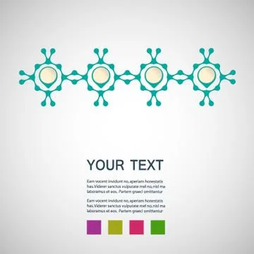 Abstract blue men on a white background Stock Illustration