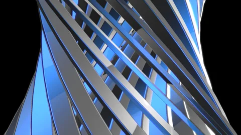 Abstract blue metal background with lines Stock Footage 242322302
