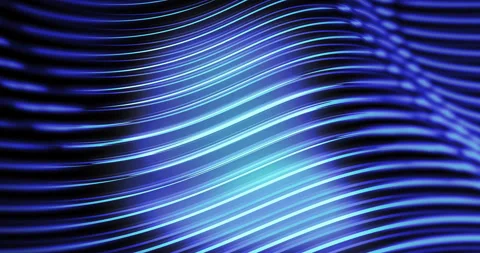 Abstract blue metal waves motion graphic background Stock Footage 281179937