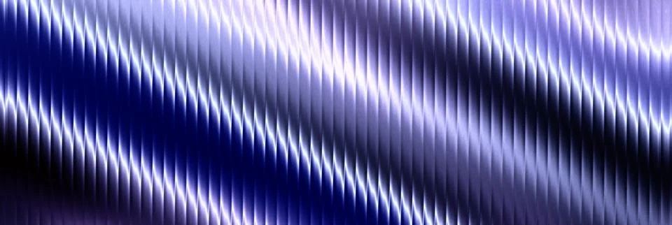 Abstract Blue Metallic Lines Background. Futuristic Vertical Stripes Texture Stock Illustration
