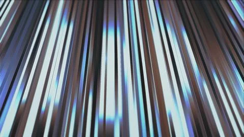 Abstract Blue Metallic Vertical Light Streaks Stock Illustration