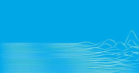 Abstract blue modern dynamic wave design background vector Stock Illustration