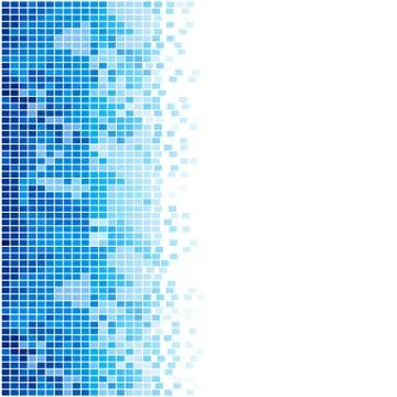 Abstract blue mosaic background Stock Illustration