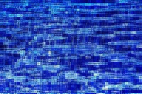 Abstract blue mosaic block for background used Stock Illustration