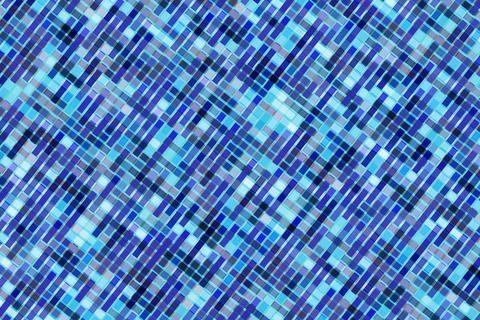 Abstract blue mosaic pattern with diagonal lines and squares 스톡 일러스트