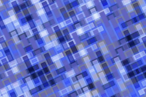 Abstract blue mosaic pattern with geometric shapes Stock Photos