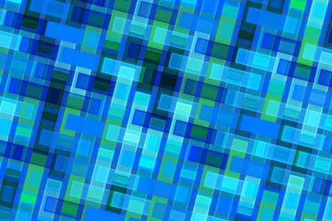 Abstract blue mosaic pattern with small square tiles Stock Photos