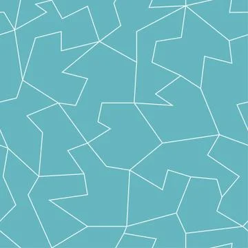 Abstract blue mosaic seamless pattern Stock Illustration