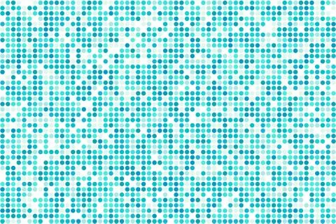 Abstract blue mosaic - vector background from circles Stock Illustration