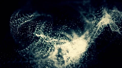 Abstract blue motion background with cloud of dots Stock Footage 41166643