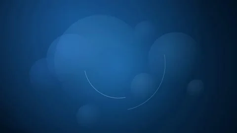 Abstract blue motion background with floating soft bokeh circles and elegant Stock Footage 346218162