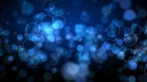 Abstract blue motion background with flying circles in loop Stock Footage 41150234