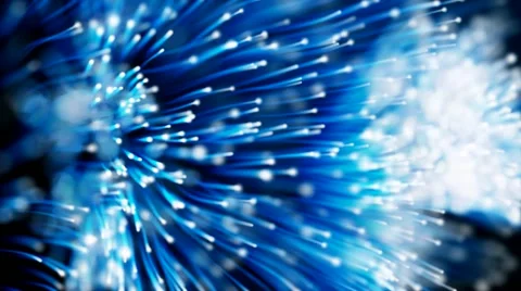 Abstract blue motion background with flying lights Stock Footage 41165976