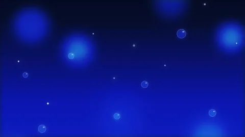 Abstract blue motion background with glowing bokeh and light particles Stock Footage 346735709