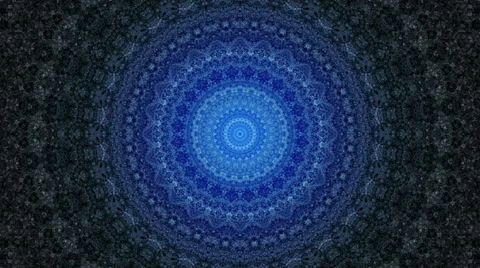 Abstract blue motion background, kaleidoscope Video stock 50367012