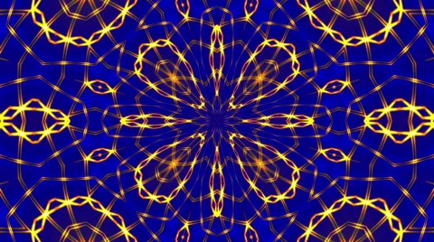 Abstract blue motion background, kaleidoscope Video stock 51680654