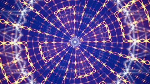 Abstract blue motion background, kaleidoscope Video stock 51680747