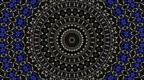Abstract blue motion background, kaleidoscope Video stock 51680920